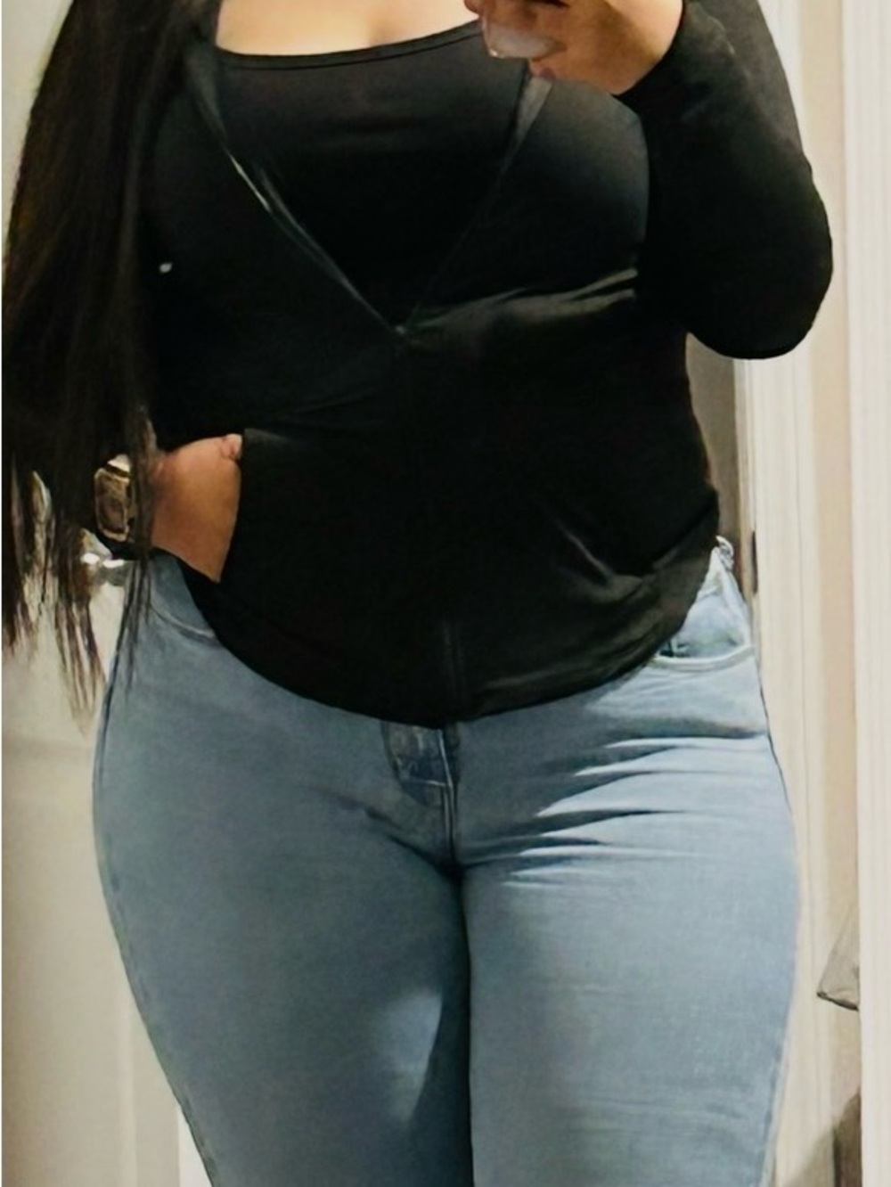 SHEIN Black Lightweight Zip Hoodie Jacket